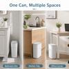Odor-Free Waterproof Garbage Bin Slim Narrow Gap Living Room Dustbin  Home Use