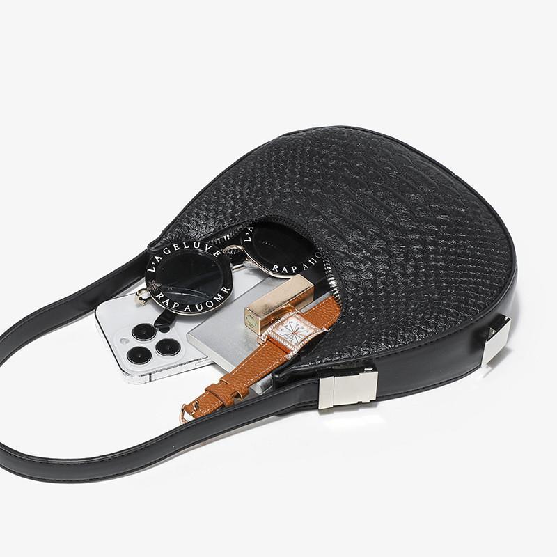 IELGY Сумка-полумесяц с крокодиловым узором — фото 6