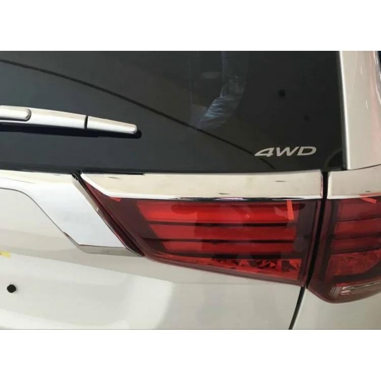 Für Mitsubishi Outlander 2016 2017 2018 Rücklicht Streifen ABS Verchromtem Kunststoff Externe Rücklicht Dekoration 4 teile/satz