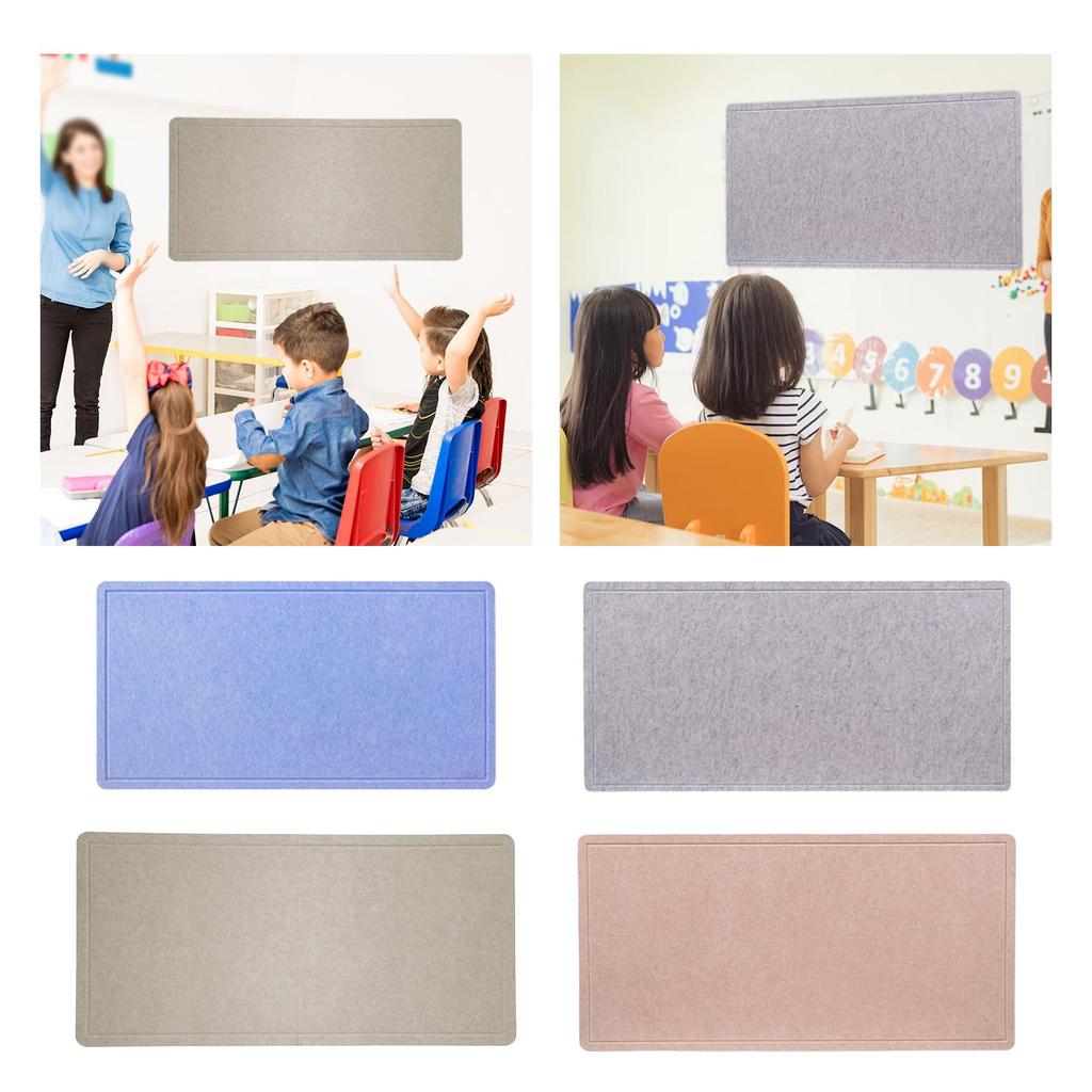 Bulletin Board Portable Display Photos Notes Cards Felt Board Office Wall Memo Board for Dorm Bedroom Home Apartment Dining Room