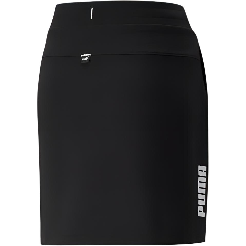 Puma Ss24 Sports Lifestyle Brand Letter Logo Print A-Line Comfortable Casual Skirt Women Skirts Black 670959-01