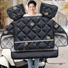 2025 All-Season Plush Windshield Cover for Electric Motorcycles: Thickened, Waterproof, Windproof, Winter-Ready.
