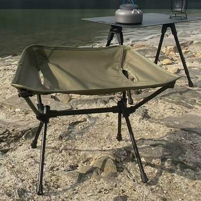 Outdoor Tactical Folding Stool Portable Ultra Light Aluminum Alloy Moon Chair Camping Fishing Stool Picnic Chairs