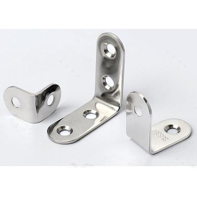 1Pcs Cabinet Screens Wall Angle Bracket Furniture Fastener SUS304 Stainless Steel Corner Brace Joint L Shape