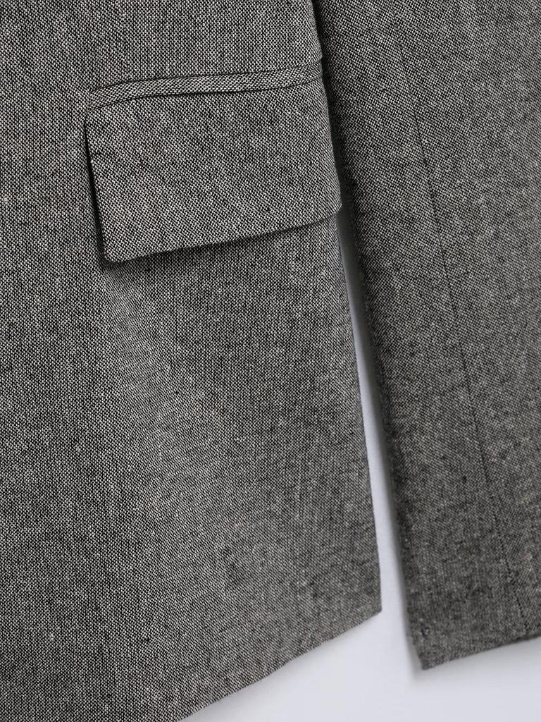 2025 Spring Women's European & American Style Lapel Suit Jacket with Long Pants