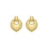 Earrings - LUXENTER - Rajba - 18k Gold Plated - Yellow Gold - 27 X 21 Mm