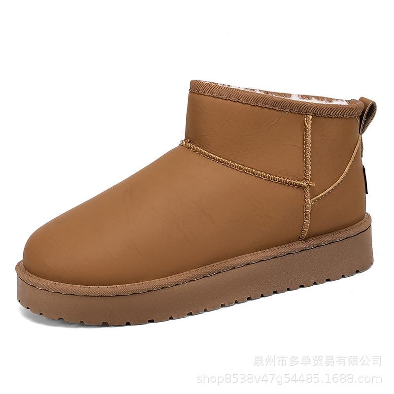 Winter men's velvet thickened cold-proof and warm large cotton boots retro short non-slip wear-resistant comfortable snow boots