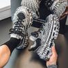 Shoes summer new youth thick-soled heightening sports casual shoes outdoor breathable mesh dad shoes