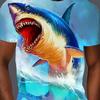 Men's 3D Embossed Lion Head Print T-Shirt Metallic Texture Wild Animal Luxury Crew Neck Top