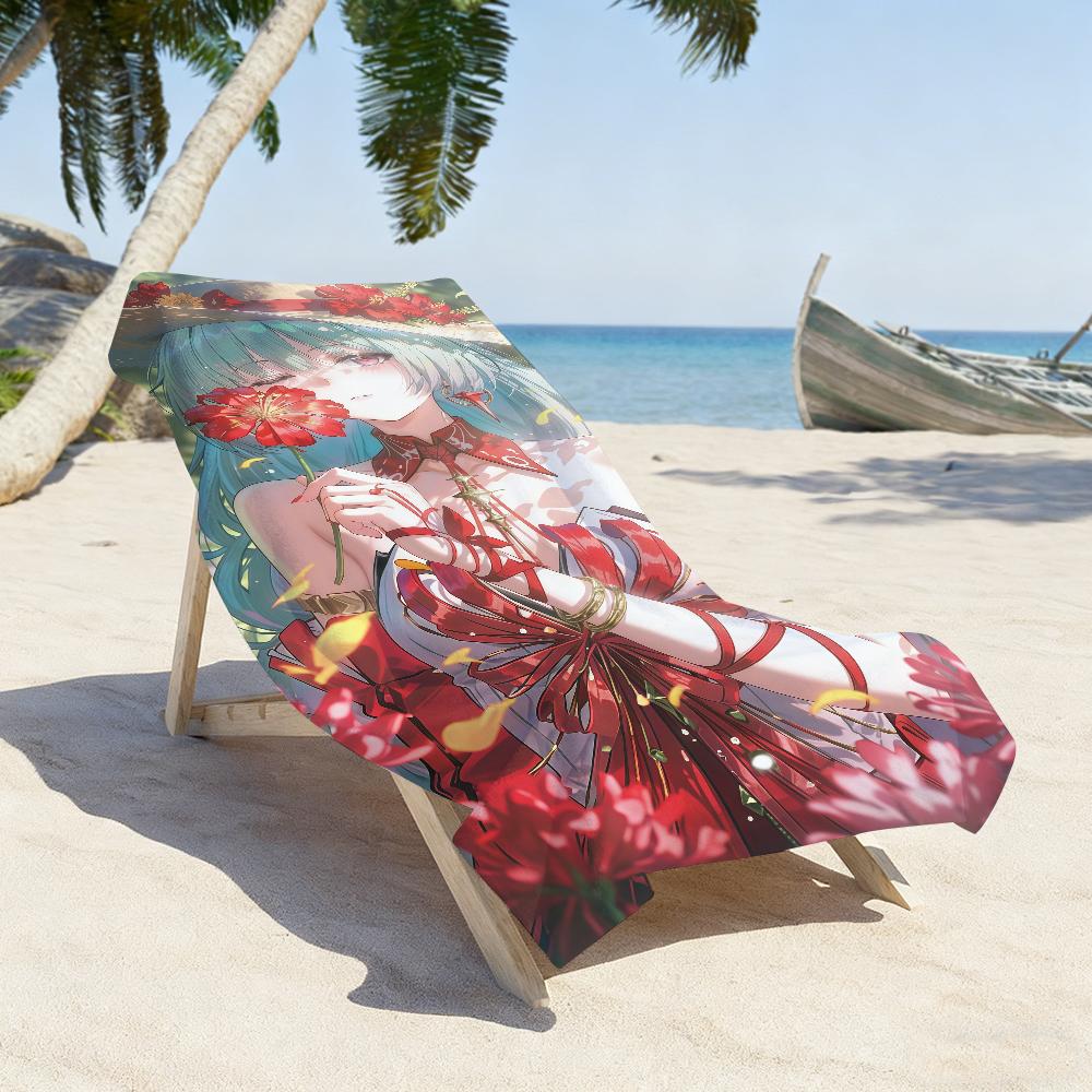 Phrolova Wuthering Waves Game Towel Sports Quick Dry Travel Camping Gear Sandproof Soft Light Large Beach Towel
