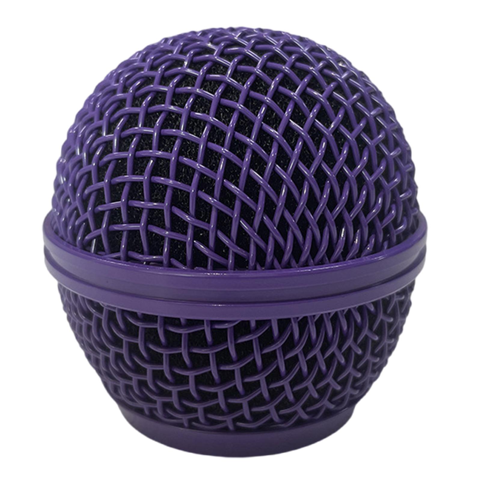 

Сменная металлическая решетка для микрофона, крышка для микрофонной головки SM58 SSM58S SM58LC и других микрофонов стандартного размера фиолетовый