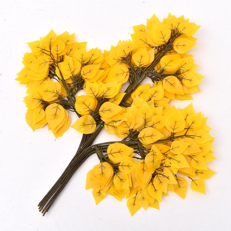Mossy Fig Tree Leaves - Laminated Plastic Decoration Branches