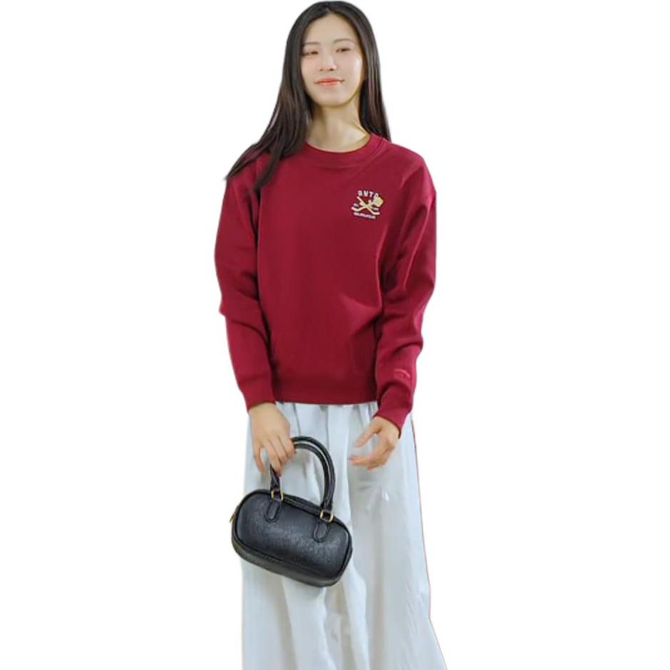 Anta Comfortable Soft Letter Number Minimalist Round Neck Loose Versatile Sweatshirt Women sweatshirt 162548704N-3