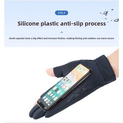 Summer Men Women Gloves Fishing Cycling Ice Silk Breathable Elastic Sun Protection Touchscreen Fitness Sports Driving Gloves