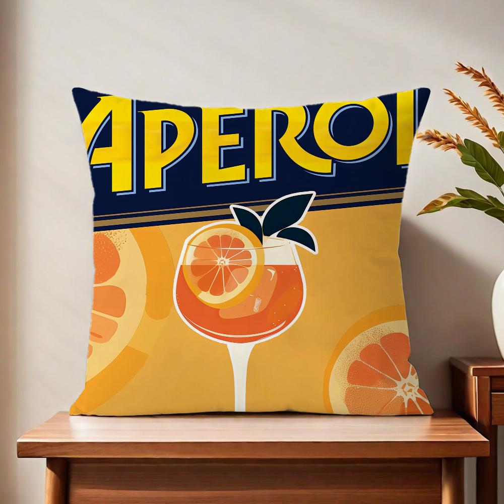 

AAperol logo SSpritzz cushion cover For Pillow Printing Sofa Decoration Home Car Room Coffee Shop Office Nordic Simplicity 30x30 cm