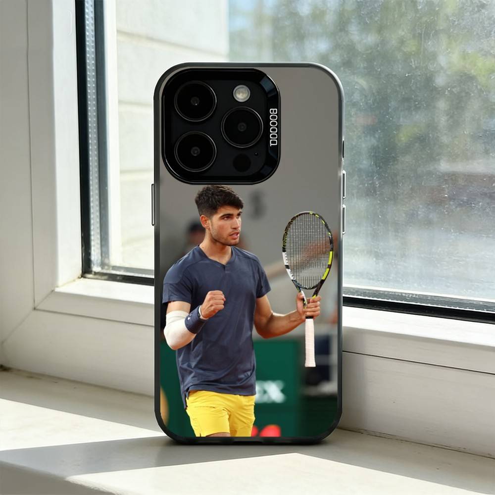 

Теннис Карлос Алькарас G-Гарсия Чехол для телефона Для iPhone17,16,15,14,13,12,11 Plus,Pro Max,XS,Красочный Серебряный Чехол для телефона Funda Cover iPhone16se4