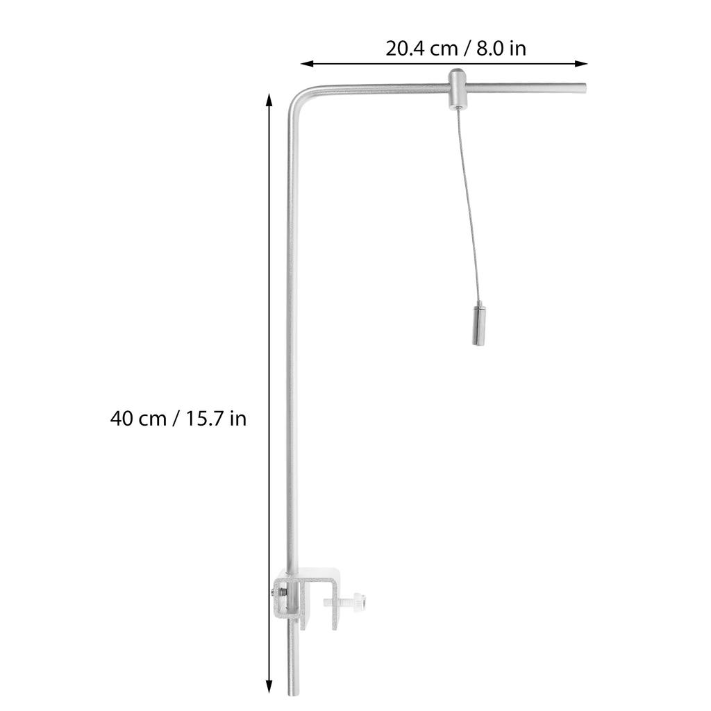 2Pcs Aquarium Light Mount Adjustable Aluminum Alloy Stand High Brightness Tank Light Holder for Freshwater Saltwater Fish Tanks