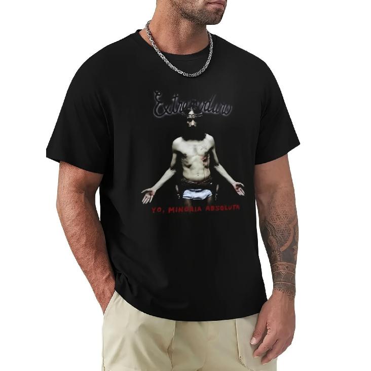 Funny Home EXTREMODURO Men S Heavyweight Oversized T-Shirt | Extreme Lifestyle Graphic Tee with Edgy Streetwear Design, Bold 3D Print Crewneck Shirt S
