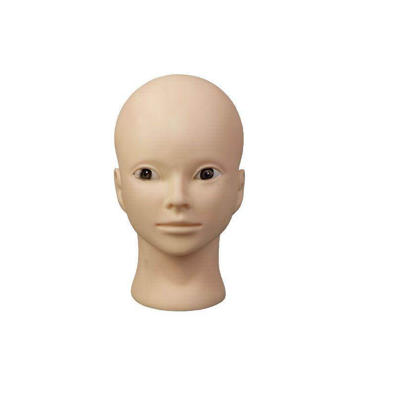 

Манекен для макияжа Голова Модель Голова Женская Кукла для размещения парика Прическа Дисплей Шляпа Голова манекена Массаж Красота Волосы Практика Голова 50cm head circumference without makeup(Skin color)