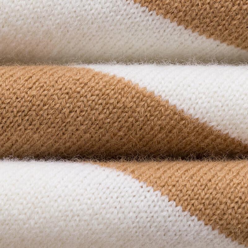 HAZZYS Women's Wide Stripe Wool Sweater