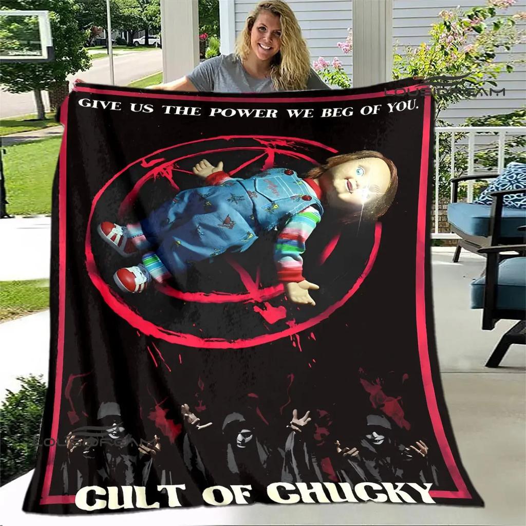 Horror movie Cult of Chucky printing blanket warm blanket soft and comfortable blanket Home travel blanket birthday gift