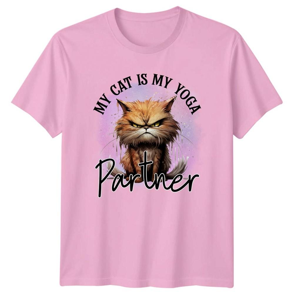 My Cat Is My Yoga TShirt Yoga Cat Cat Lover Birthday Gift For Him And Her