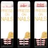 120Pcs Omber Press On Nail Glossy Fake Nail Stick On Nail In 12 Sizes,French Nail Tips for DIY Nail Art Decorations