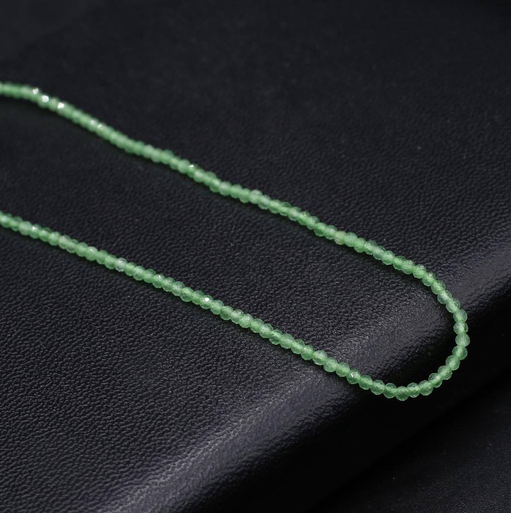 Naturstein facettierte Perlen Opal Isolation Perlen Charms für Schmuckherstellung DIY Halskette Armband Ohrringe Zubehör Größe 3 mm