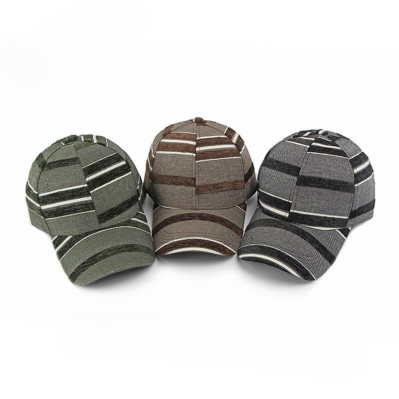 Striped Visors Spring Autumn Hats for Women Men Luxury Designer Sun Golf Hat Streetwear Baseball Hat Snapback Hiphop Cap for Men