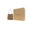 Coach Town 21 Monogram Canvas And Leather Bucket Bag Women Bags Brown 2312-IMRO8