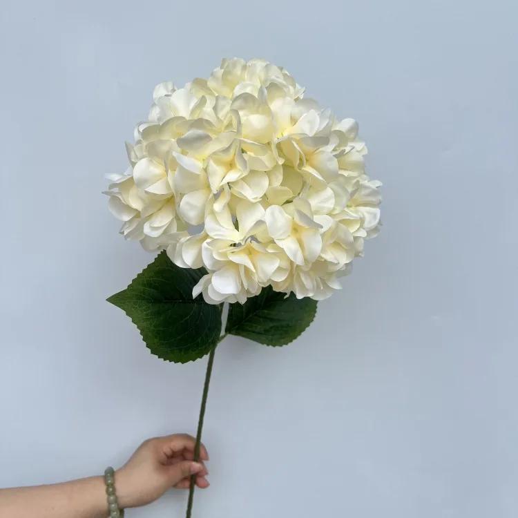 Large Hydrangea Artificial Flowers 135 Pieces Fake Flower Stems Candy Color Series for Wedding Floral Decoration