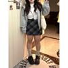 Plaid Woolen A-Line Short Skirt - Plus Size, High-Waisted, Slim-Fit, Trendy 2026 Women's Fashion