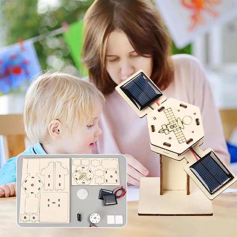Creative Artificial Satellite Space Models Children's Educational Handmade Materials Assembly Toys Diy Small Production
