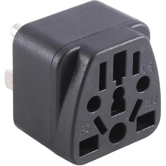 

Адаптер для розетки EU/UK/AU/in/CN/JP/Asia/Italy/Brazil - USA (Тип Б), 3 вилка США, зарядное устройство-конвертер, белый(белый) чёрный