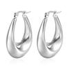 Stainless Steel Chunky Hoop Earrings for Women Teen 18K Gold Plated Hypoallergenic Thick Huggie Hoop Jewelry for Christmas Gifts