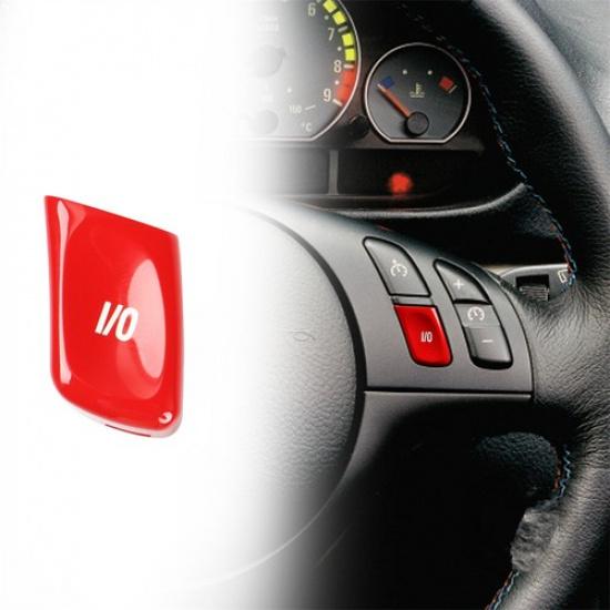 Red Steering Wheel IO Switch Button For 1998-2004 BMW M3 E46 Movement Mode I/O