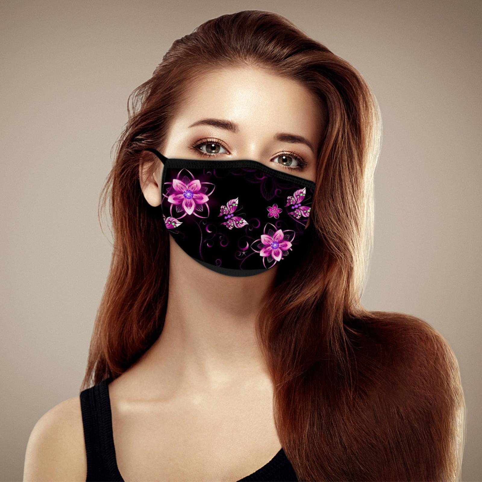 

Мода Женщины Цветная Печать Пылезащитный И Защищающий От Смога Досуг Ткань с Принтом Бабочек One size