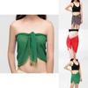 Elegantes Chiffon-Überwurfkleid für den Strand Mehrfarbiges Schal Frühling Sommer Herbst