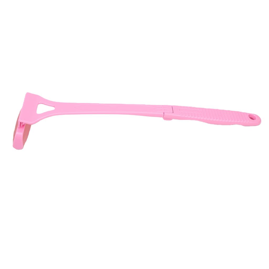 Pink Foldable Long Handle Lotion Applicator Cooling Rollers Back Lotion Applicator Massage with Replacement Roller