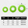 5/10pcs Fishing Rod Clip O-shaped Rod Stop Ring Anti Slip Silicone Fishing Rod Fixed Ring 10-17mm Fishing Handle Universal