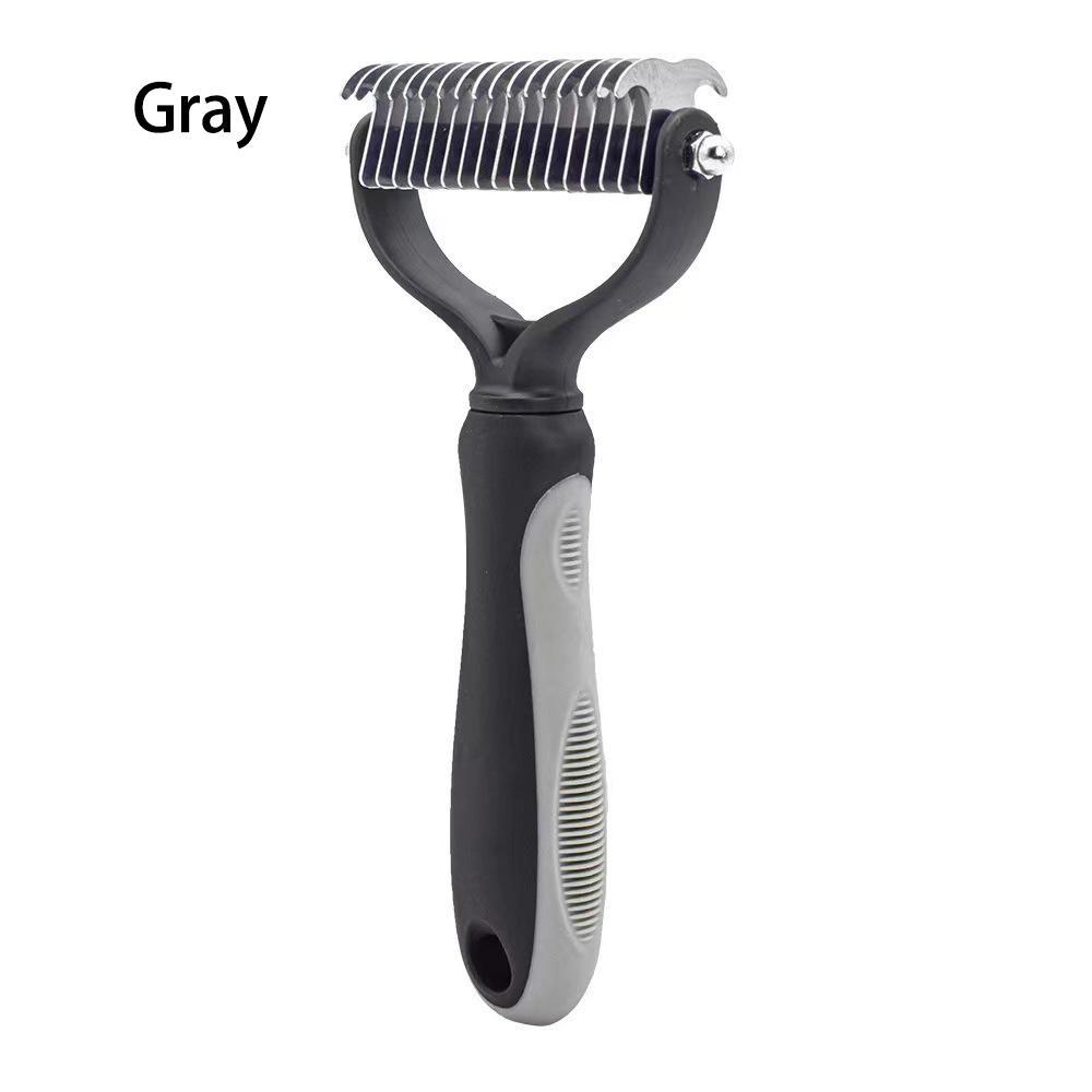 Tierhaarknoten-Kamm für Katzen und Hunde, Schönheitskamm, Haarentferner, Hundehaarentfernung, doppelseitiges Kardierwerkzeug, professionelles Reinigungszubehör für Haustiere