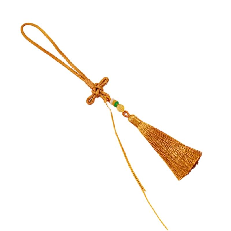 Colorful Tassels Keychain Pendant Phone Strap Chinese Knot Design Stylish Accessory For Keys Backpacks or Phones
