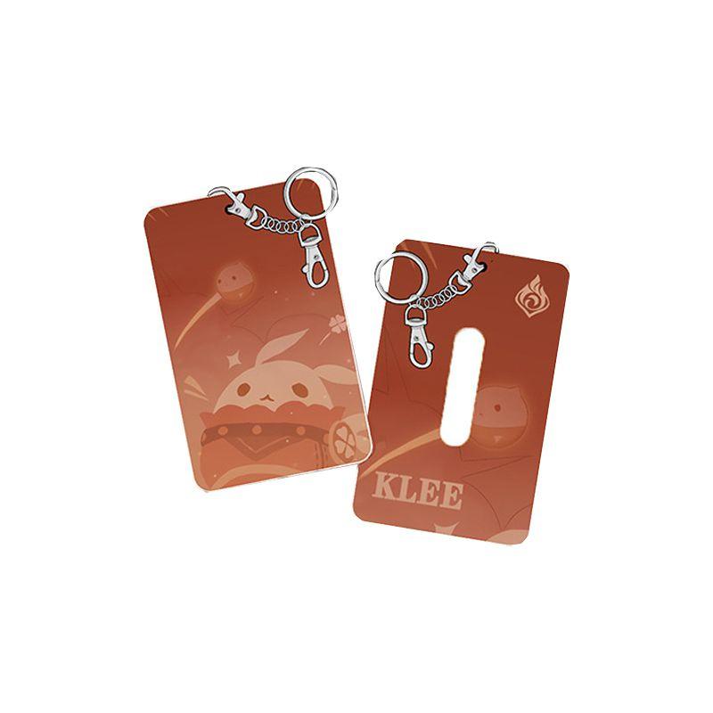 

Держатель для карточек Genshin Impact Брелок-подвеска Кли Мона Ху Тао Сяо Гань Юй Нин Саю 1