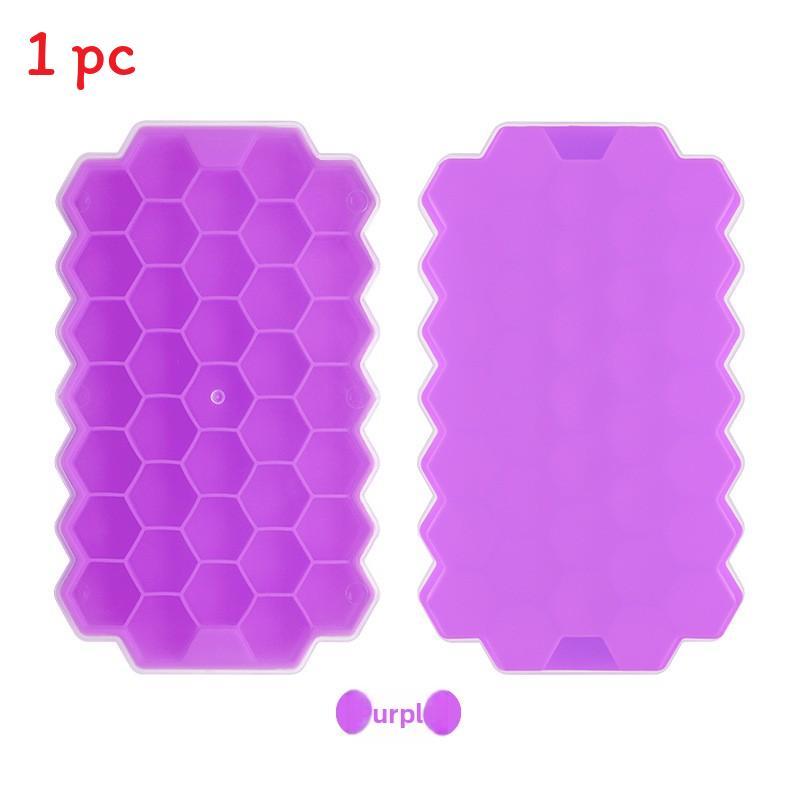 Silicone Ice Cube Tray With Lid For Home Kitchen And Party Use