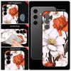Small Flower Print Phone Case For Samsung Galaxy A57 A17 A56 A16 A55 A15 A54 A36 S25 FE S26 S24 S23 S22 Ultra Soft Lanyard Cover