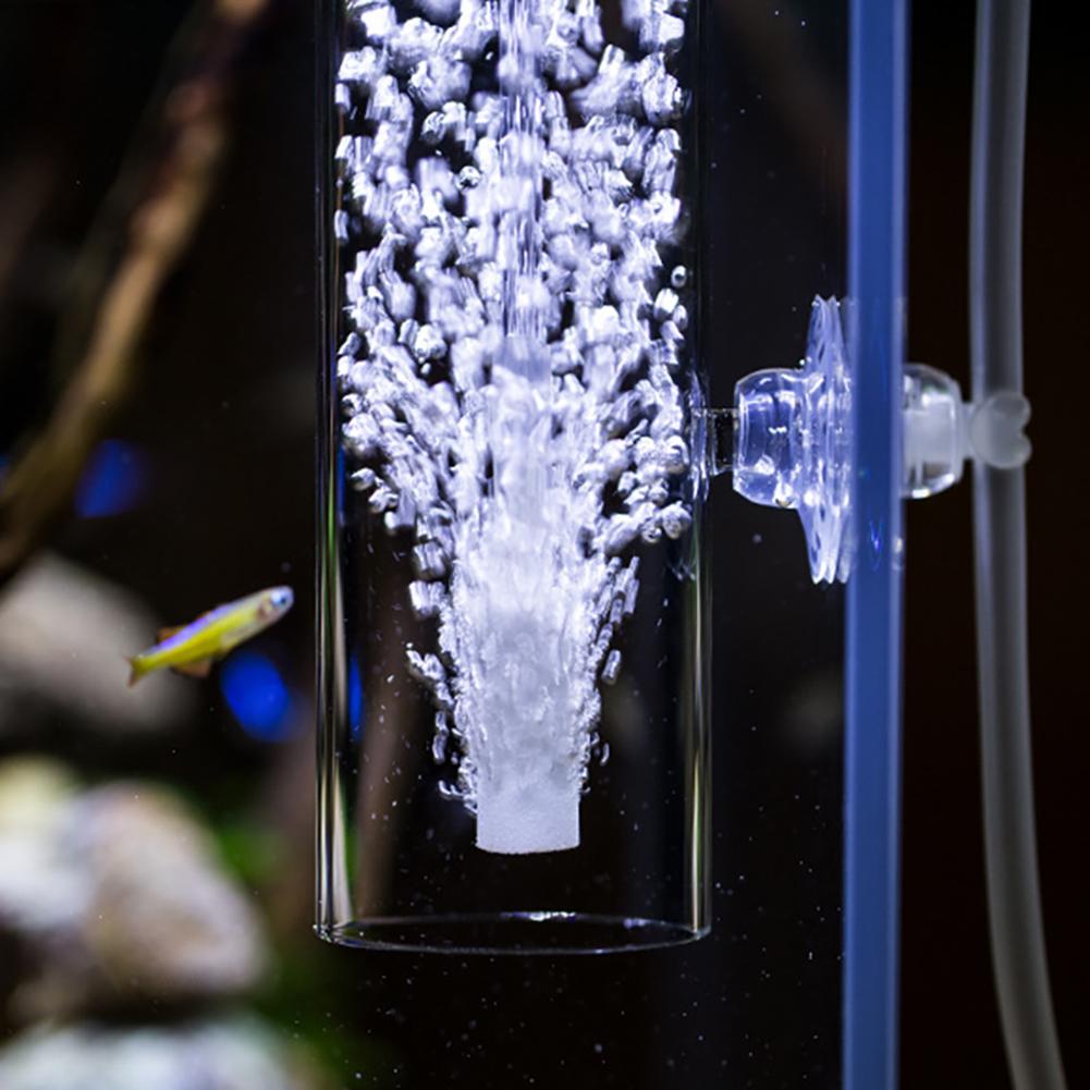 Fish Tank Air Oxygen Pump Oxygen Disintegrator Anti-splash Oxygen Disintegrator Reverse Gas Lift Filter For Home Fish Bowl 7.87 Inch/ 11.02 Inch