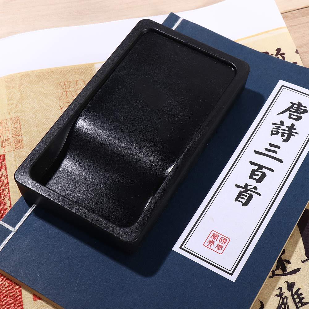 Portable Artist Painting Two-sided Multi-function Writing Inkslab Chinese Brush Calligraphy Inkstone Calligraphy Inkwell