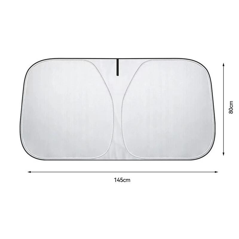 Foldable Car Windshield Sun Shade UV Block Heat Insulation For Mercedes Benz Maybach GLS Interior Protection Accessories