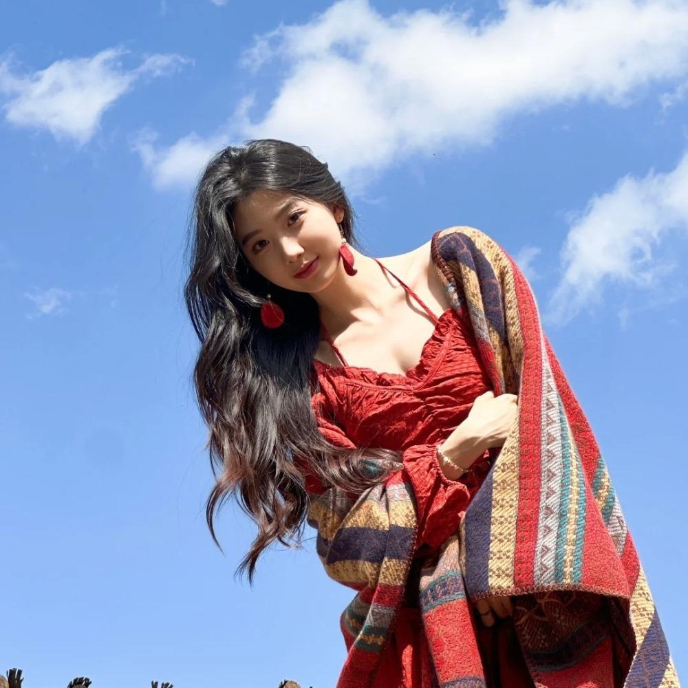 Ethnischer Stil Schal Kopftuch Sonnenschutz Temperament Strickjacke Für Frauen Dame Mädchen