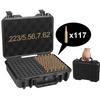 Scatola Munizioni da 117 Colpi per .223/5.56,7.62 Scatola Tattica Proiettili Custodia Munizioni Bloccabile Borsa a Mano Proiettili Custodia per Munizioni Airsoft